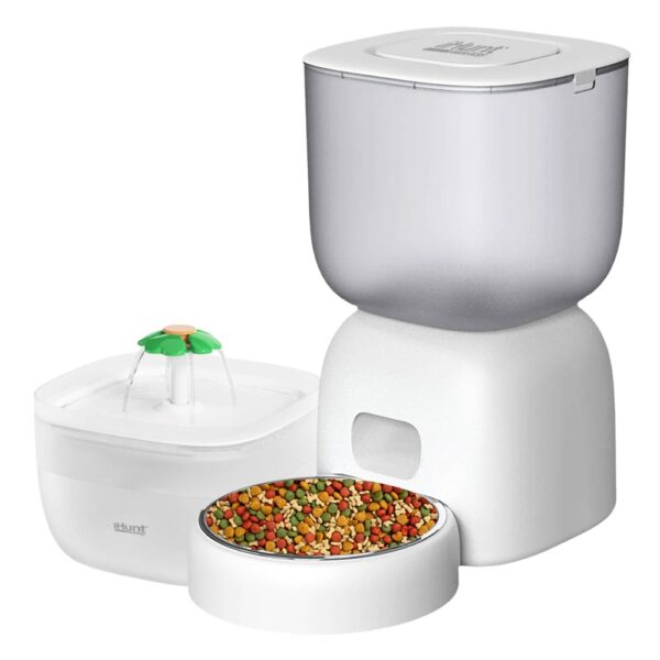 iHunt Smart Pet Care Pack, Hranitor automat 3L si fantana apa 2L pentru animale de companie