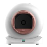 Litiera Automata iHunt Smart Cat Litter V4 pentru pisici, control Wi-Fi, sterilizare, senzori, Pink - imagine 4